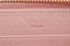 Authentic PRADA Saffiano Ribbon Leather Long Wallet Purse Pink 2777F