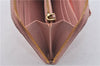 Authentic PRADA Saffiano Ribbon Leather Long Wallet Purse Pink 2777F