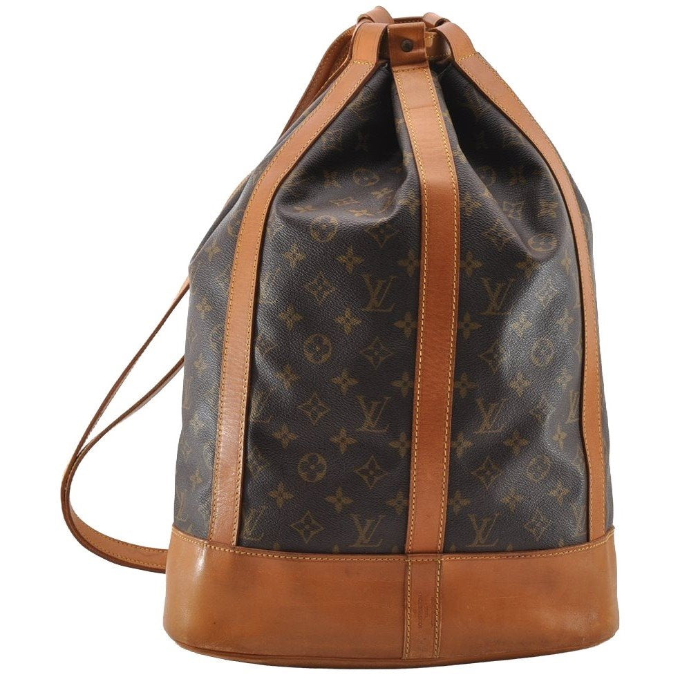 Authentic Louis Vuitton Monogram Randonnee GM Shoulder Bag M42244 LV 2777I
