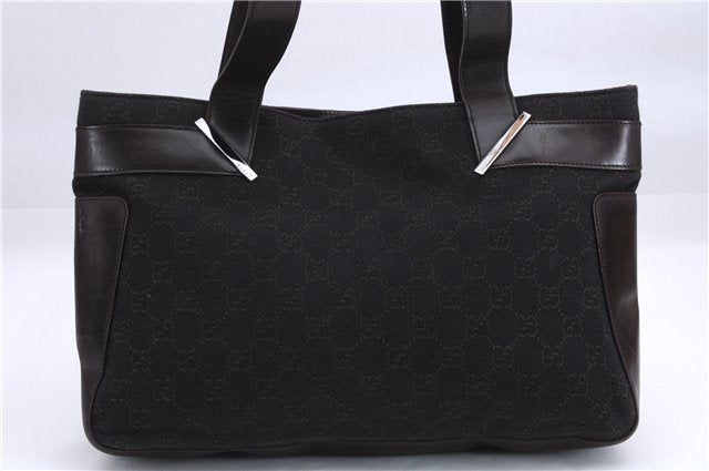 Authentic GUCCI Vintage Shoulder Tote Bag GG Canvas Leather 73983 Brown 2778E