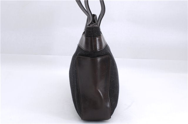 Authentic GUCCI Vintage Shoulder Tote Bag GG Canvas Leather 73983 Brown 2778E