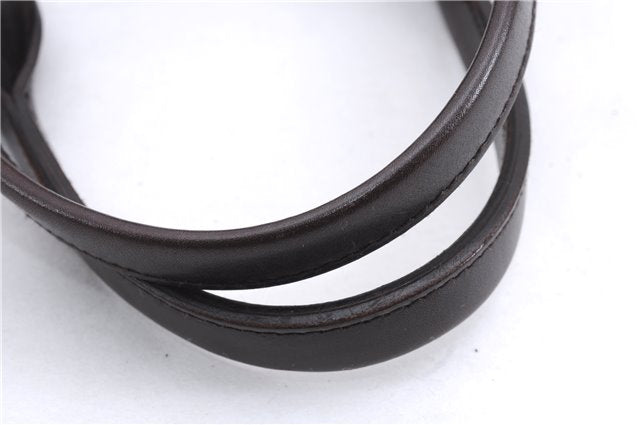 Authentic GUCCI Vintage Shoulder Tote Bag GG Canvas Leather 73983 Brown 2778E