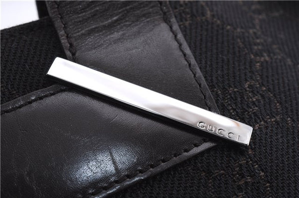 Authentic GUCCI Vintage Shoulder Tote Bag GG Canvas Leather 73983 Brown 2778E