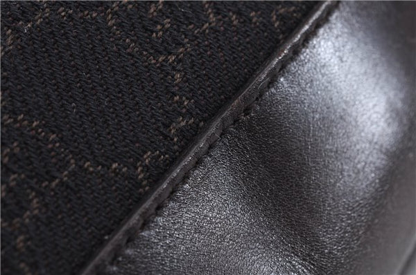 Authentic GUCCI Vintage Shoulder Tote Bag GG Canvas Leather 73983 Brown 2778E