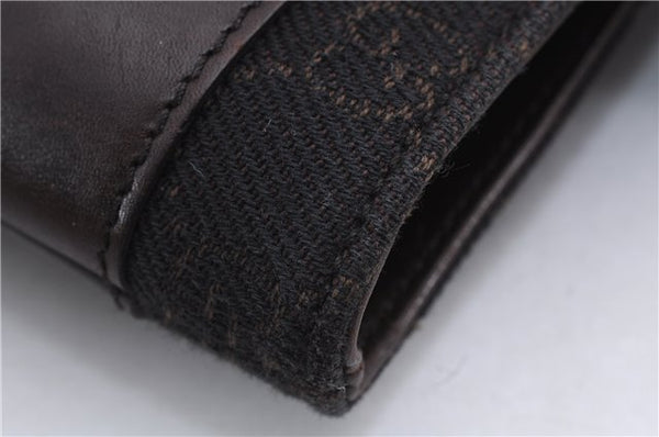 Authentic GUCCI Vintage Shoulder Tote Bag GG Canvas Leather 73983 Brown 2778E