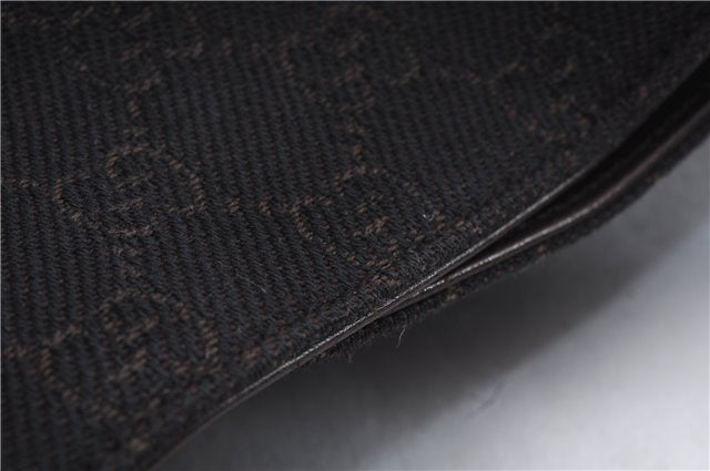 Authentic GUCCI Vintage Shoulder Tote Bag GG Canvas Leather 73983 Brown 2778E