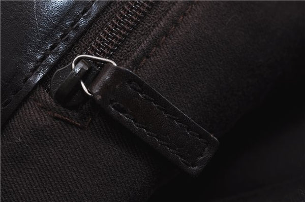 Authentic GUCCI Vintage Shoulder Tote Bag GG Canvas Leather 73983 Brown 2778E