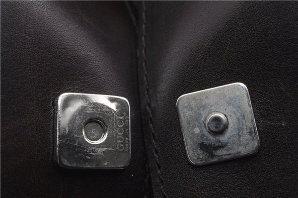 Authentic GUCCI Vintage Shoulder Tote Bag GG Canvas Leather 73983 Brown 2778E