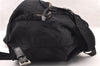 Authentic PRADA Vintage Nylon Tessuto Leather Backpack Purse Black 2778I