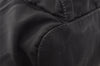 Authentic PRADA Vintage Nylon Tessuto Leather Backpack Purse Black 2778I