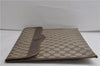 Authentic GUCCI Vintage Clutch Hand Bag Purse GG PVC Leather Brown 2779E