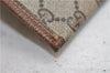 Authentic GUCCI Vintage Clutch Hand Bag Purse GG PVC Leather Brown 2779E