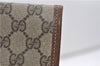 Authentic GUCCI Vintage Clutch Hand Bag Purse GG PVC Leather Brown 2779E