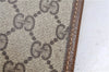 Authentic GUCCI Vintage Clutch Hand Bag Purse GG PVC Leather Brown 2779E