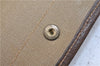 Authentic GUCCI Vintage Clutch Hand Bag Purse GG PVC Leather Brown 2779E