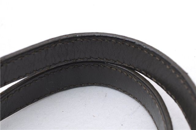 Authentic GUCCI Vintage Shoulder Hand Bag Purse Satin Leather Brown 2781E