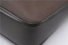 Authentic GUCCI Vintage Shoulder Hand Bag Purse Satin Leather Brown 2781E