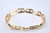 Authentic Christian Dior CD Logo Bracelet Gold Tone 2781F