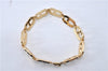 Authentic Christian Dior CD Logo Bracelet Gold Tone 2781F