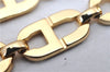 Authentic Christian Dior CD Logo Bracelet Gold Tone 2781F