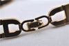 Authentic Christian Dior CD Logo Bracelet Gold Tone 2781F