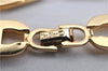 Authentic Christian Dior CD Logo Bracelet Gold Tone 2781F