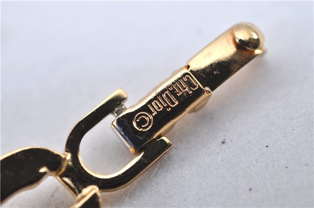 Authentic Christian Dior CD Logo Bracelet Gold Tone 2781F