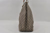 Authentic GUCCI Web Sherry Line GG Plus Tote Bag PVC Leather Brown Junk 2781I