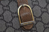 Authentic GUCCI Web Sherry Line GG Plus Tote Bag PVC Leather Brown Junk 2781I