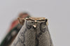 Authentic GUCCI Web Sherry Line GG Plus Tote Bag PVC Leather Brown Junk 2781I