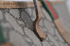 Authentic GUCCI Web Sherry Line GG Plus Tote Bag PVC Leather Brown Junk 2781I