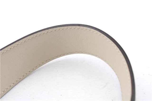 Authentic GUCCI New Jackie Shoulder Bag Leather GG Canvas 120888 Ivory 2782E