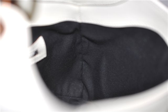 Authentic GUCCI New Jackie Shoulder Bag Leather GG Canvas 120888 Ivory 2782E