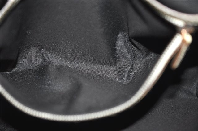 Authentic GUCCI New Jackie Shoulder Bag Leather GG Canvas 120888 Ivory 2782E