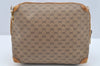 Authentic GUCCI Micro GG PVC Leather Shoulder Cross Body Bag Brown Junk 2782I