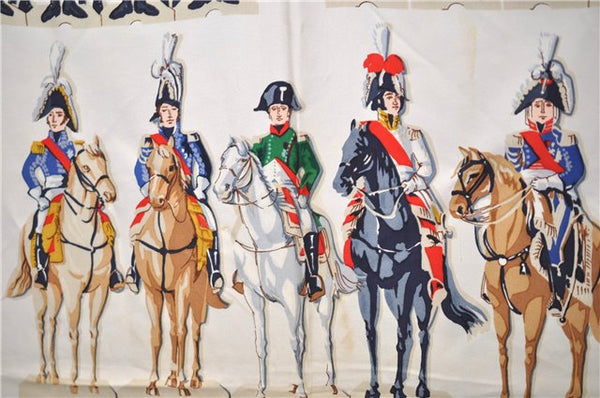 Authentic HERMES Carre 90 Scarf "LA GRANDE ARMEE" Silk Red 2783D