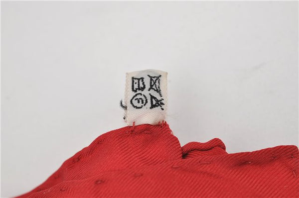 Authentic HERMES Carre 90 Scarf "LA GRANDE ARMEE" Silk Red 2783D