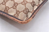 Authentic GUCCI Web Sherry Line Shoulder Cross Bag GG Canvas Leather Brown 2783E