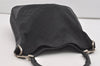 Authentic GUCCI Bamboo Shoulder Tote Bag GG Canvas Leather 0014058 Black 2783I