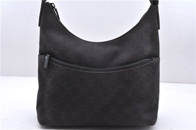 Authentic GUCCI Shoulder Hand Bag Purse GG Canvas Leather 105649 Brown 2784E