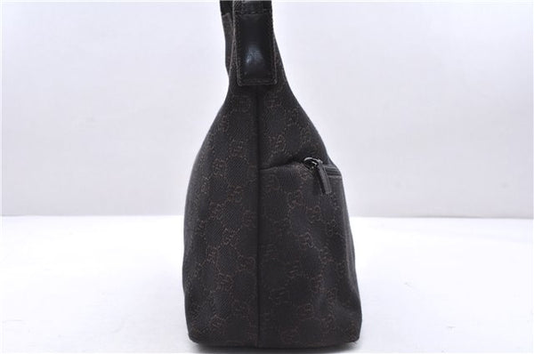 Authentic GUCCI Shoulder Hand Bag Purse GG Canvas Leather 105649 Brown 2784E