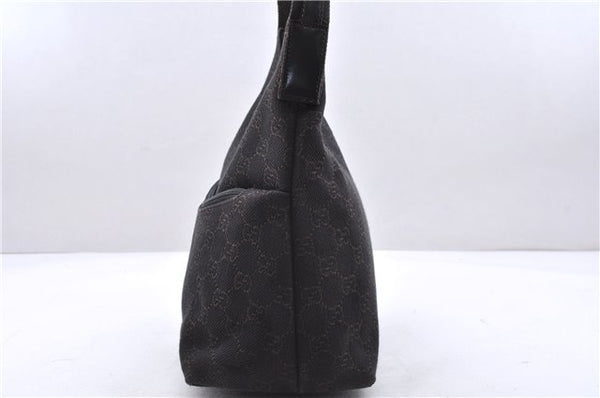 Authentic GUCCI Shoulder Hand Bag Purse GG Canvas Leather 105649 Brown 2784E