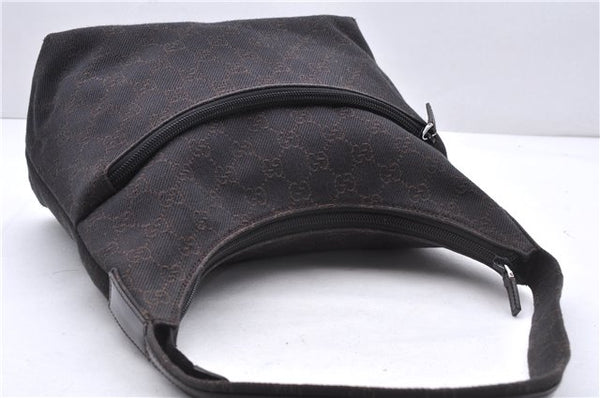 Authentic GUCCI Shoulder Hand Bag Purse GG Canvas Leather 105649 Brown 2784E