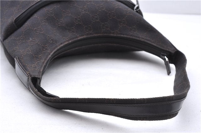 Authentic GUCCI Shoulder Hand Bag Purse GG Canvas Leather 105649 Brown 2784E