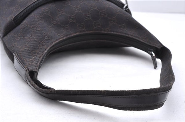 Authentic GUCCI Shoulder Hand Bag Purse GG Canvas Leather 105649 Brown 2784E