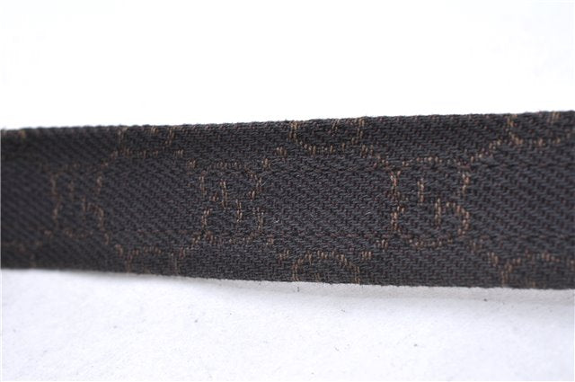 Authentic GUCCI Shoulder Hand Bag Purse GG Canvas Leather 105649 Brown 2784E