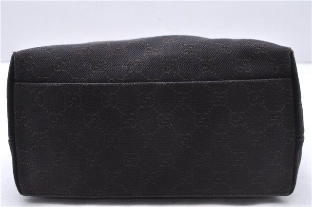 Authentic GUCCI Shoulder Hand Bag Purse GG Canvas Leather 105649 Brown 2784E