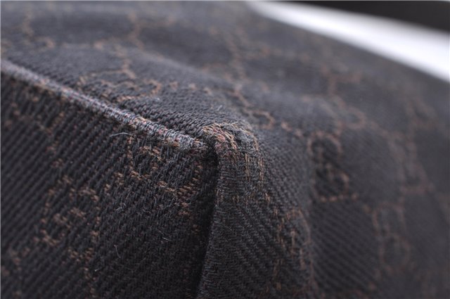 Authentic GUCCI Shoulder Hand Bag Purse GG Canvas Leather 105649 Brown 2784E