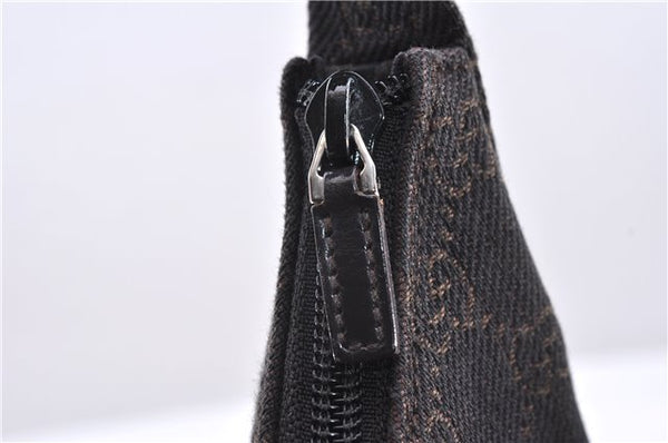 Authentic GUCCI Shoulder Hand Bag Purse GG Canvas Leather 105649 Brown 2784E