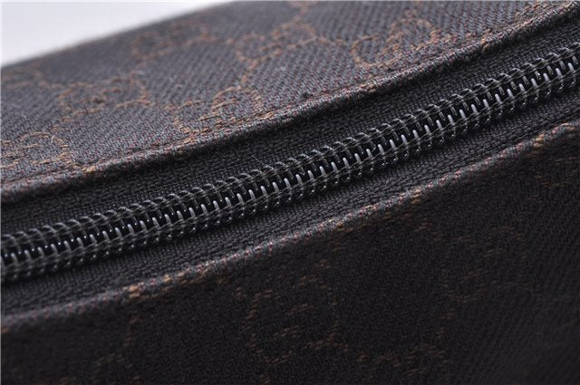 Authentic GUCCI Shoulder Hand Bag Purse GG Canvas Leather 105649 Brown 2784E